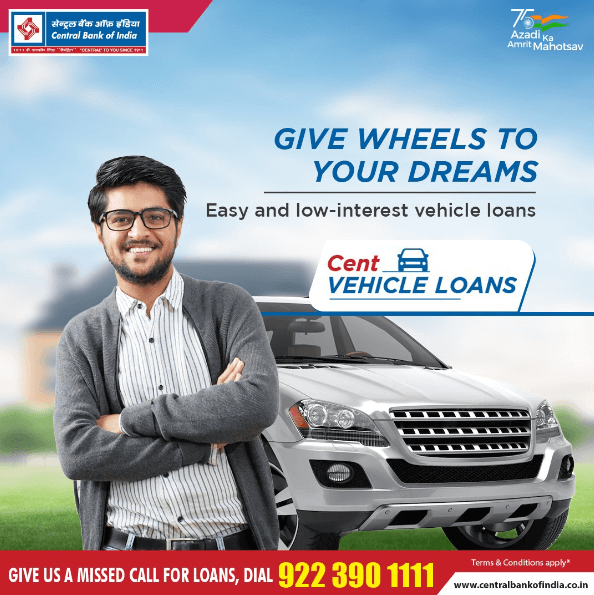 Central Bank of India Vehicle Loans